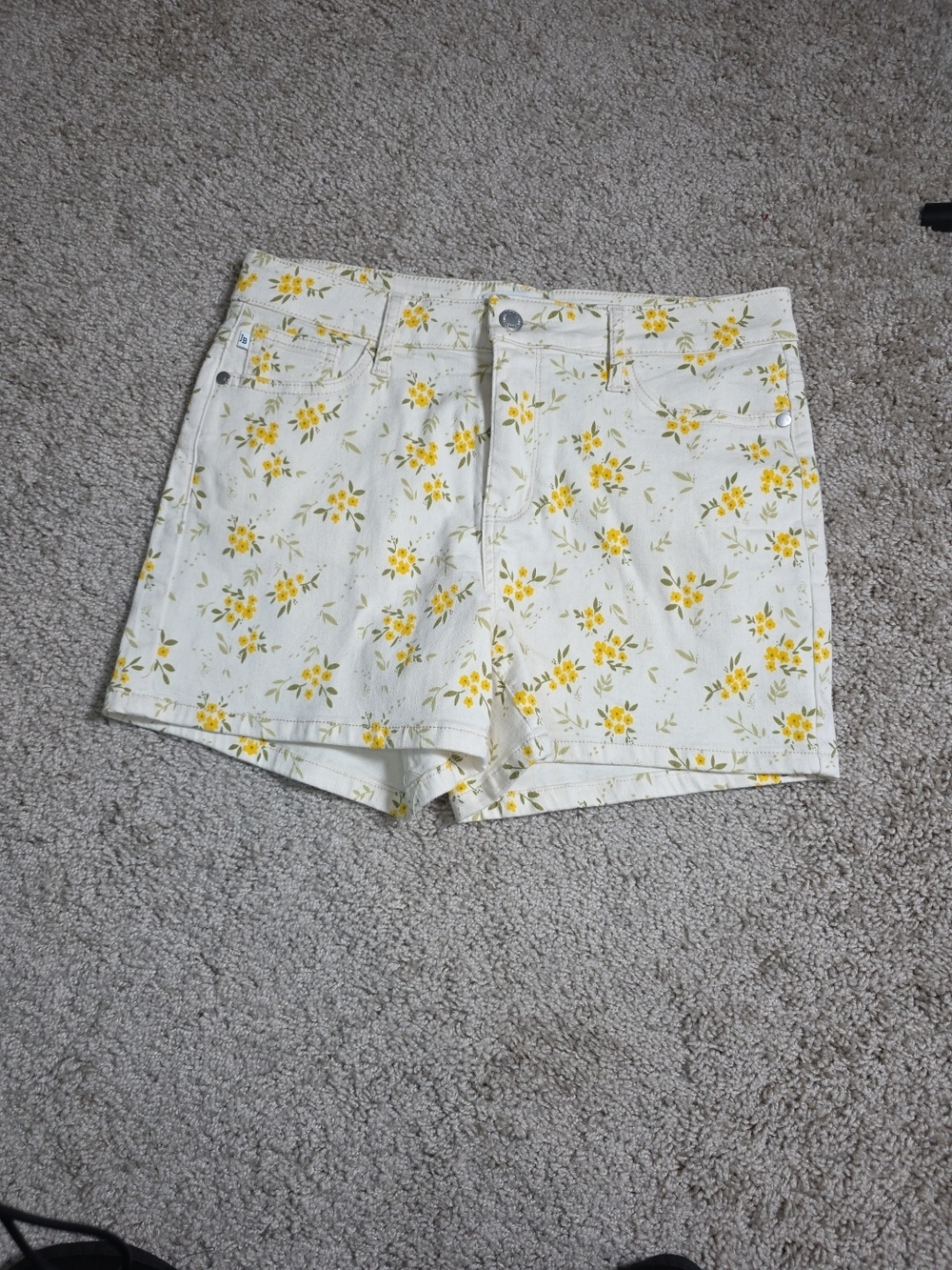 Judy Blue Los Angeles Floral Print Denim Shorts Women Size M - Picture 4 of 11